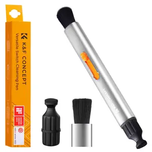K&F Concept Multifunctional Lens Pen with Aluminum Alloy Pen Body, Carbon Head Camera Lens Brush for Canon, Nikon, Pentax, Sony Digital Camera Cleaning,AR VR Glasses Cleaning