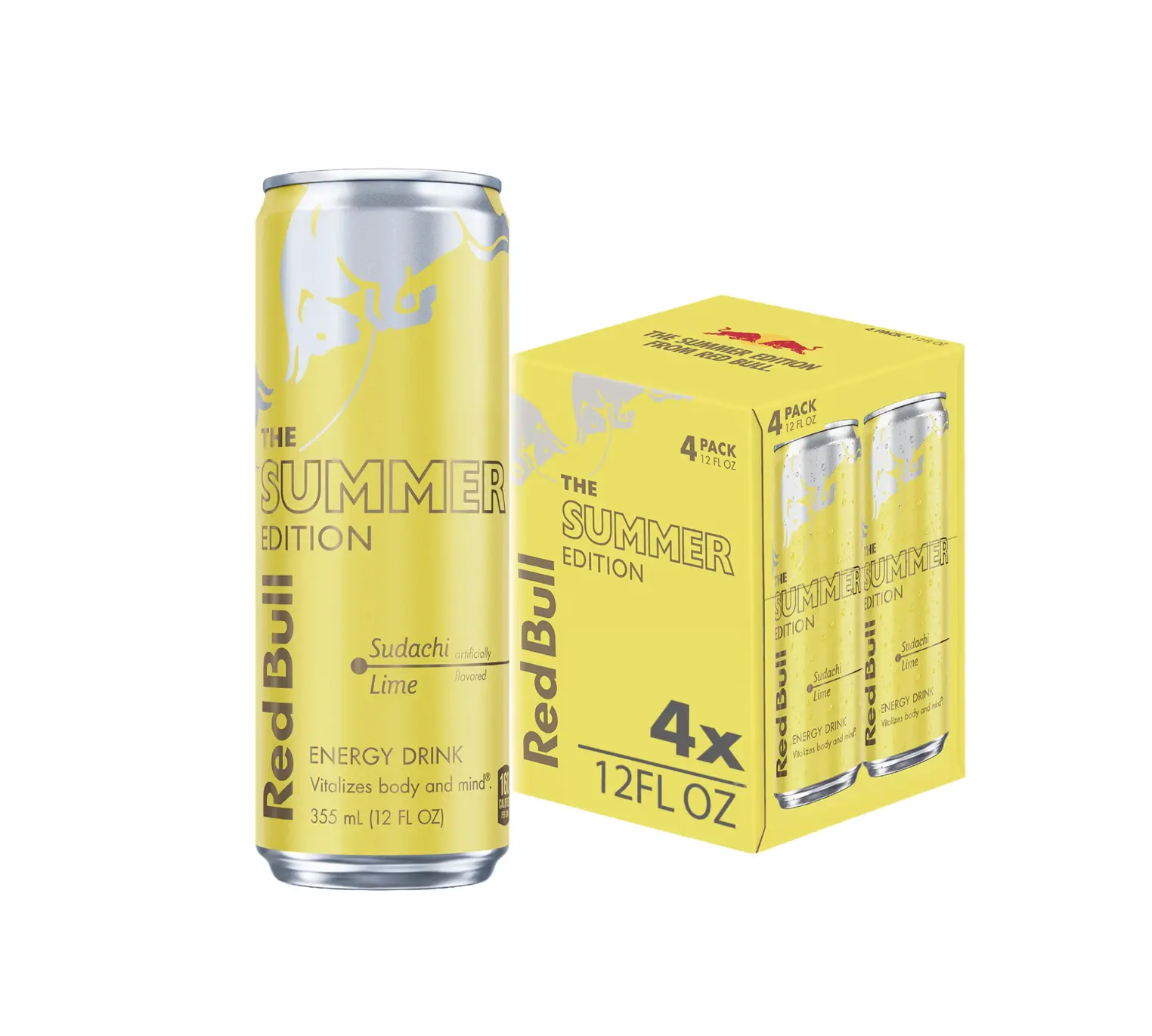 Pack of 4 Red Bull Summer Edition Energy Drink, Sudachi Lime, 12 fl. oz Sport Beverage Pack of 4 Red Bull Summer Edition Energy Drink, Sudachi Lime, 12 fl. oz Sport Beverage