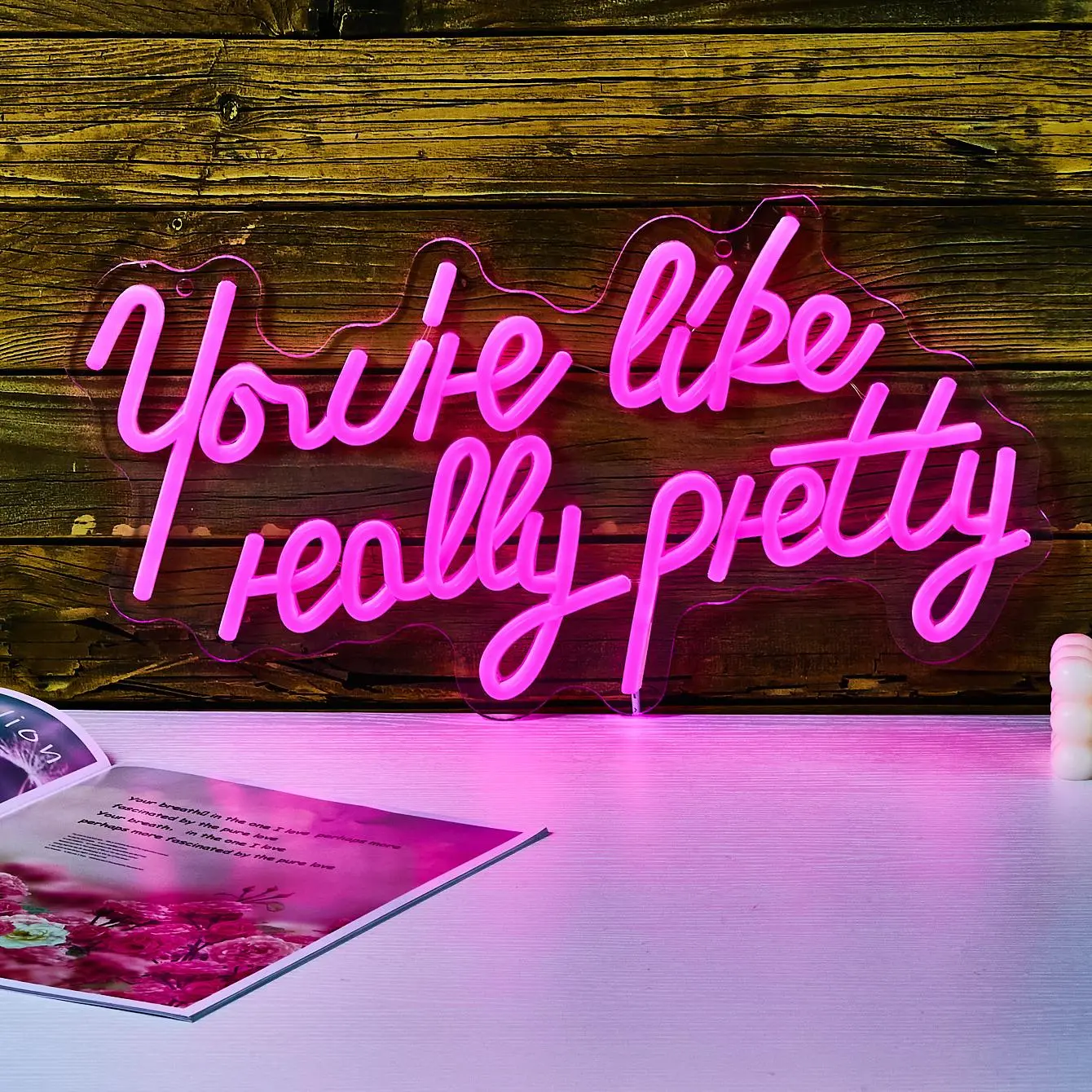 You Are Like Really Pretty Neon Sign, USB Powered Festive Decoration for Girls, Mother’s Day Gift, Pride Party Bar Decor, Decorative Led Neon Lights, Led Neon Signs, Atmosphere Lighting, Led Lighted, Decorative Ambiance Lighting