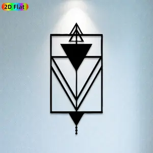 1pc Geometric Arrow Metal Wall Art, Stylish Geometric Arrow Statue Mural, Ideal Gift for New Year, Easter, Geometric Decor Enthusiasts, Weather-Resistant Metal Wall Decor Wall Sculptures, Perfect for Living Room Wall & Garden Fence, Unique Home Decor