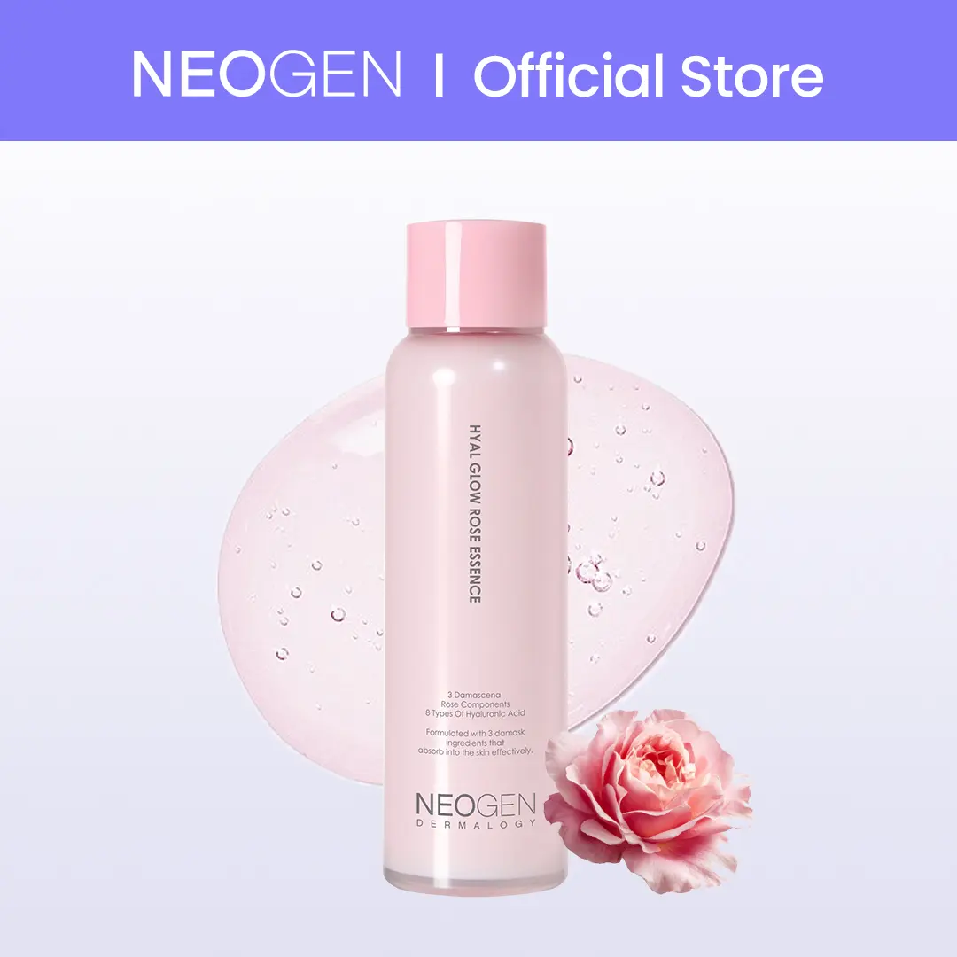 [NEOGEN Official] Hyal Glow Rose Essence  l  Pink toner  l  Korena skincare  l  Hydrating Essence  l  Damask Rose Water & Flower Oil & Extract  l  160ml