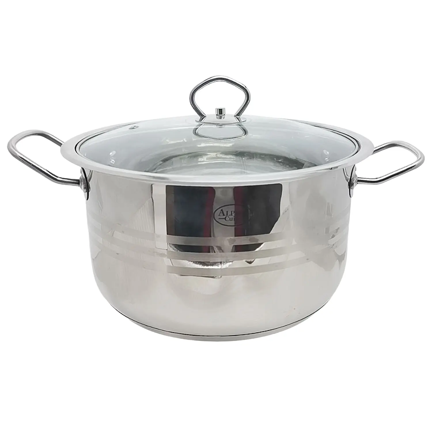 Alpine Cuisine Stainless Steel Dutch Oven with Lid 5 Quart & Easy Cool Handle, Food Grade Stainless Steel Heavy Duty, Commercial Grade Healthy Cookware kitchen Dutch oven