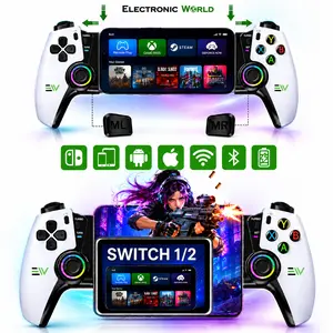 Mobile Gaming Controller for Android & iPhone 15/16 Series, iPad Mini USB-C & Switch 1/2, Portable Gamepad for Xbox Cloud Gaming, Steam Link, GeForce Now,   controller grips, Remote Play, Ergonomic Plug & Play Gaming Console Controller