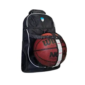 Hard Work Sports Backpack With Ball Compartment, Basketball and Large Capacity Shoe Storage Sports Bag