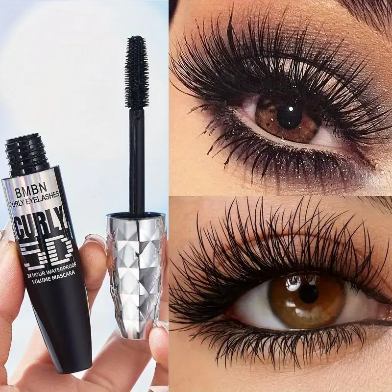 BMBN Eyelash Primer Mascara, Lashes Enhancing Mascara, Lengthening Mascara, thickens and lengthens, curls without smudging, long-lasting and sets, waterproof and sweat-proof, non-sticky, non-irritating, Mascara Volume And Length Waterproof