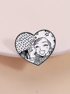 Nana Manga Badge, Dual Female Leads Interaction Design, Classic Style, Anime Peripheral Accessory, Backpack Daily Decoration Gift, Versatile Everyday Accessory