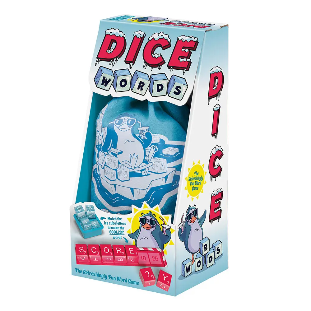 Dice Words, Board Game,   Family-Friendly, Word Game, Simple Rules, Variants for New & Young Players Fun Dice Game Tabletop Games