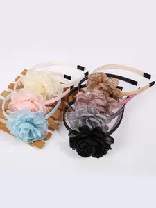 7-Piece Boho Floral Headband Set, Elegant Slip-On Hair Bands for Girls and Teens, Perfect for Parties and Events