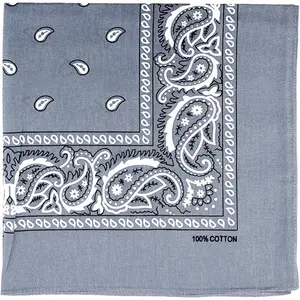 Bandana Multi-Purpose  Cotton Headbands for Women, 22 inch Paisley Cowboy Bandanas for Men