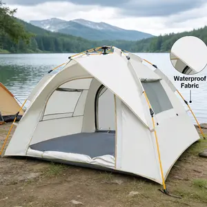 Automatic Quick-Open Outdoor Tent, Multifunctional Portable Sunproof and Waterproof, Essential for Hiking, Camping, Picnics, All-Season Square Camp Tent, Suitable for Independence Day Music Festivals and Outdoor Activities