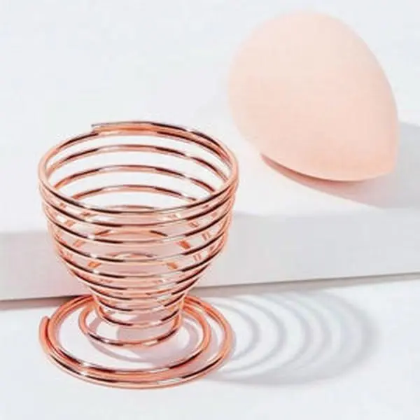 Beauty Blender Sponge Holder,(2 Pack Silver) Makeup Silicone