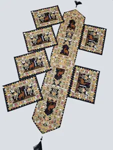 Wakhra Style Dining Table Runner and Mats for Home Decor