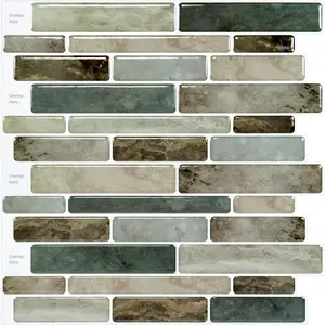 Marble Peel and Stick Backsplash for Kitchen,  Adhesive Tile Backsplash for Kitchen, Bathroom, Wall Tile, 10 Sheets, 12" x 12"