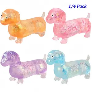 Multi-Color Miniature Dog Stress Relief Toy, Slow Rebound Q-Tip Compression Toy, Squishy Sensory Fidgets, Desktop Decoration, Classroom Prize, Christmas Gift