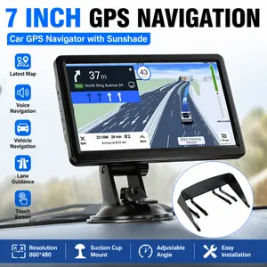 Gps Navigation for Car/Truck Touch Screen Maps w/ Spoken Direction 7"