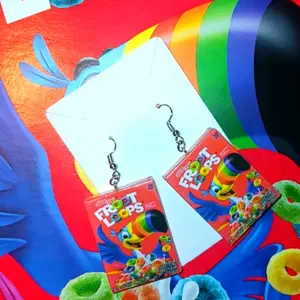 Cereal Box Earrings. Food Earrings, Dangle Earrings, Fun Earrings, Cute Earrings