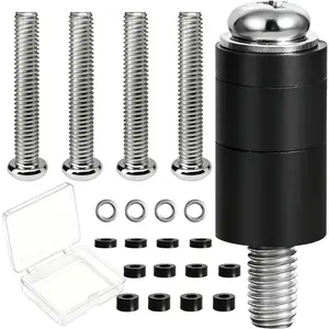 M8 Screws for  TV, TV Mounting Screws Kits with M8 x 45mm Pitch 1.25mm TV Mounting , Adjustable Washers and 30mm Long Spacers for VESA Mounting, Fits with  40-85" TVs