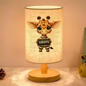 This ambient table lamp features a cute cartoon giraffe holding a name chalkboard. Powered by USB, it's suitable for bedroom and living room decoration and makes a perfect gift for family and friends on Valentine's Day, Christmas