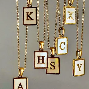 14k gold plated personalized initials necklace for women for daily wear, gift, party
