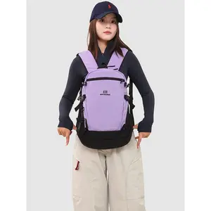 Zipper Backpack One Size Nylon Fabric