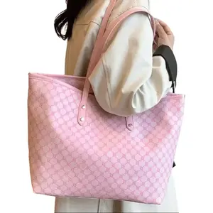 Stylish Versatile Minimalist Luxury Tote Bag with Geometric Print, Cute High Capacity Handbag Laptop Bag School Bag Diaper Bag Perfect Accessory for Students, Professionals, Travelers, New Mothers and Casual Outings