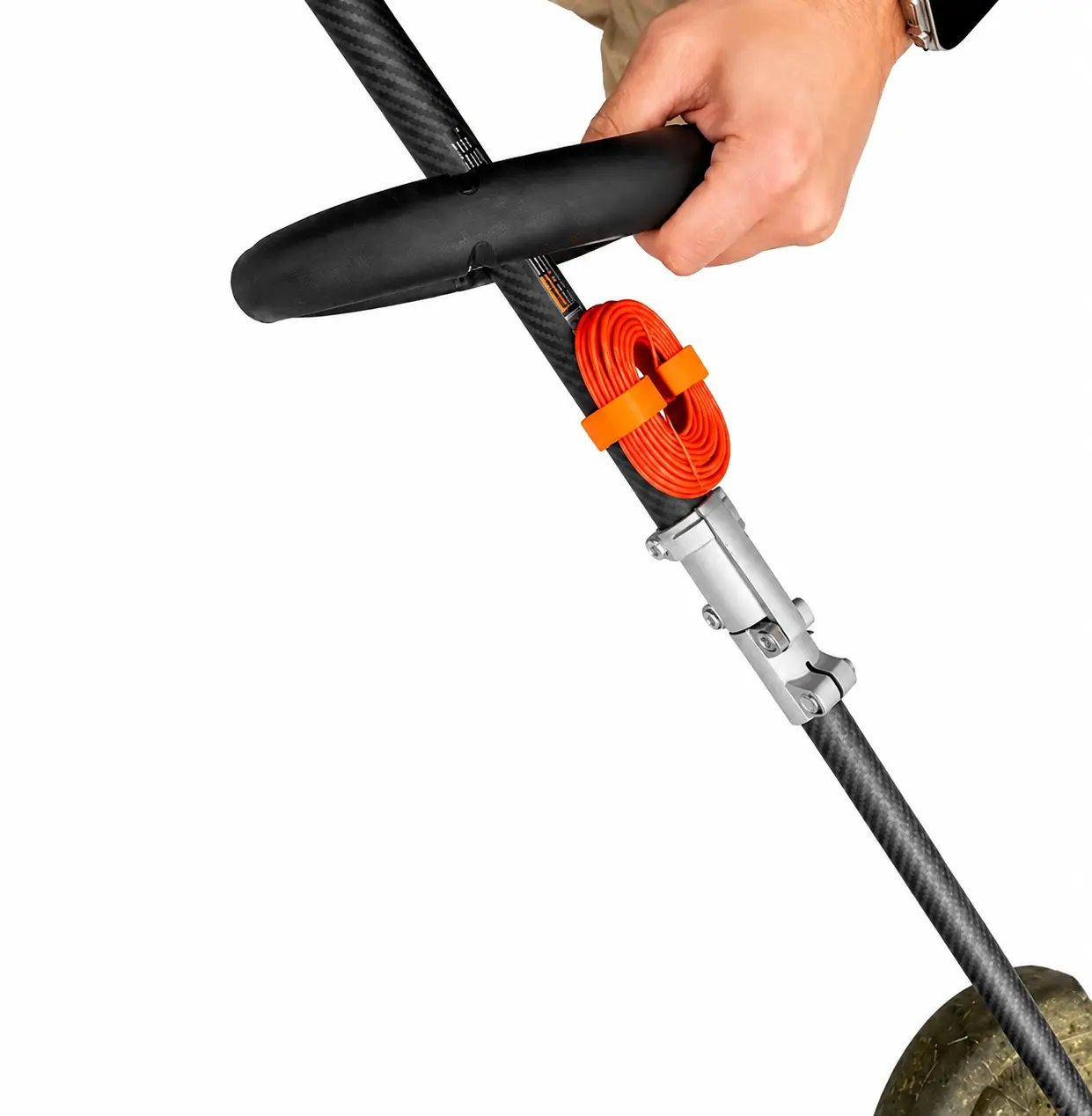 2-Pack Garden Tool Grass Trimmer Line Holders, Clip-On Shaft-Mounted Organizer with Shaft Clamp for Weed Eaters, Lawn Equipment - Coil Secure, Tangle-Free Lawn Tool Accessory