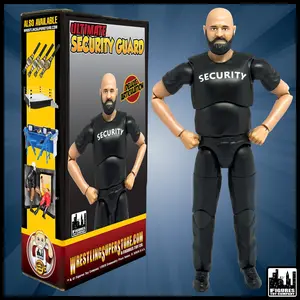 Ultimate Security Guard With Deluxe Articulation for WWE & AEW Wrestling Action Figures