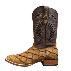 Monarch Rustic Honey Boots Print-Square Toe