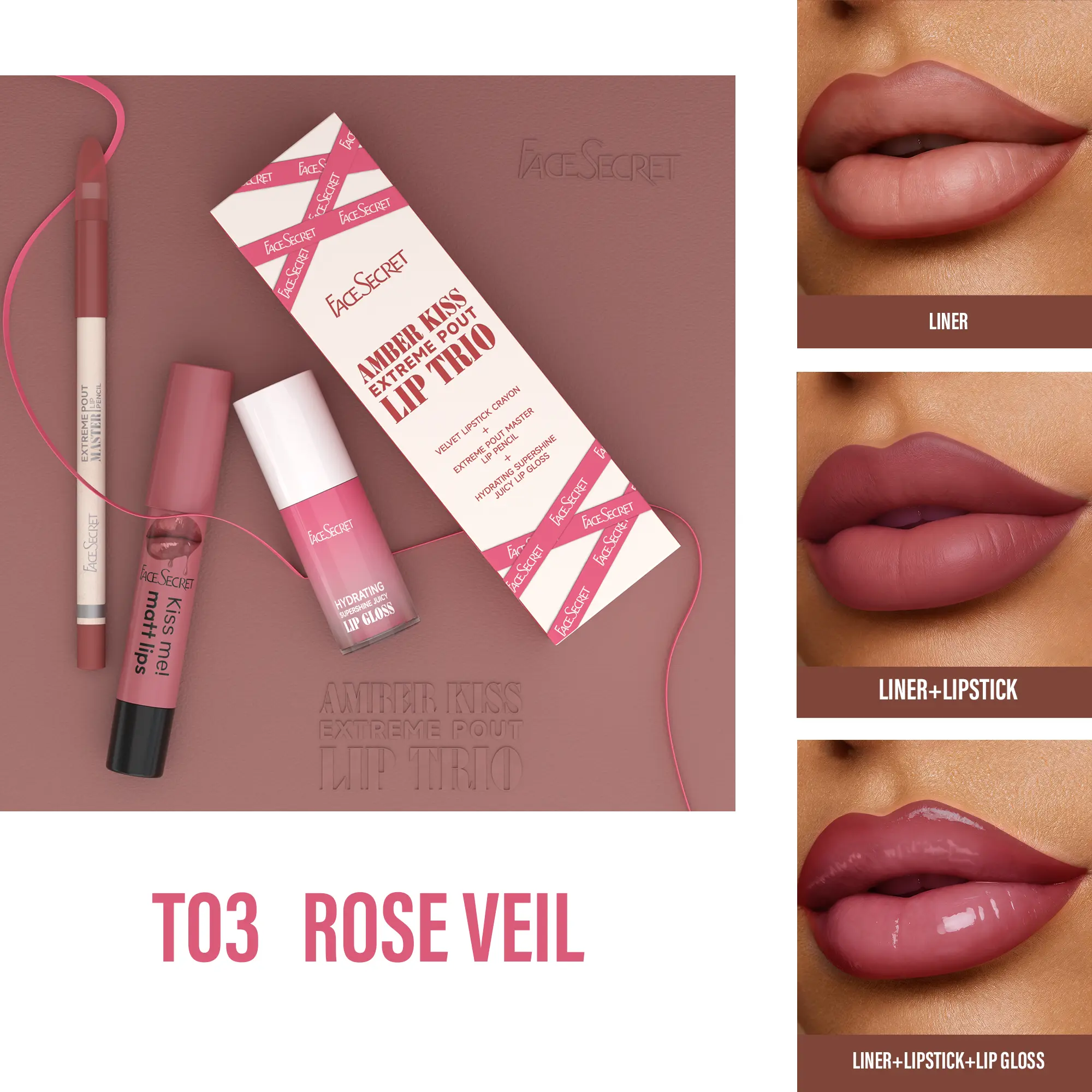 T03 ROSE VEIL