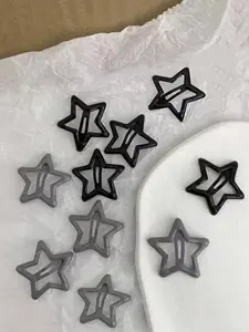 Fashionable Star Design Hair Clips, Trendy Hollow out Design Hair Clips, Hair Accessories for Women & Girls, Y2k Style Sweetness Kawaii Accessories, Super Cute Clips