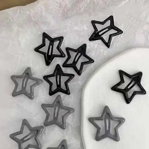 Fashionable Star Design Hair Clips, Trendy Hollow out Design Hair Clips, Hair Accessories for Women & Girls, Y2k Style Sweetness Kawaii Accessories, Fun Hair Clips, Super Cute Clips, Hair Clip In