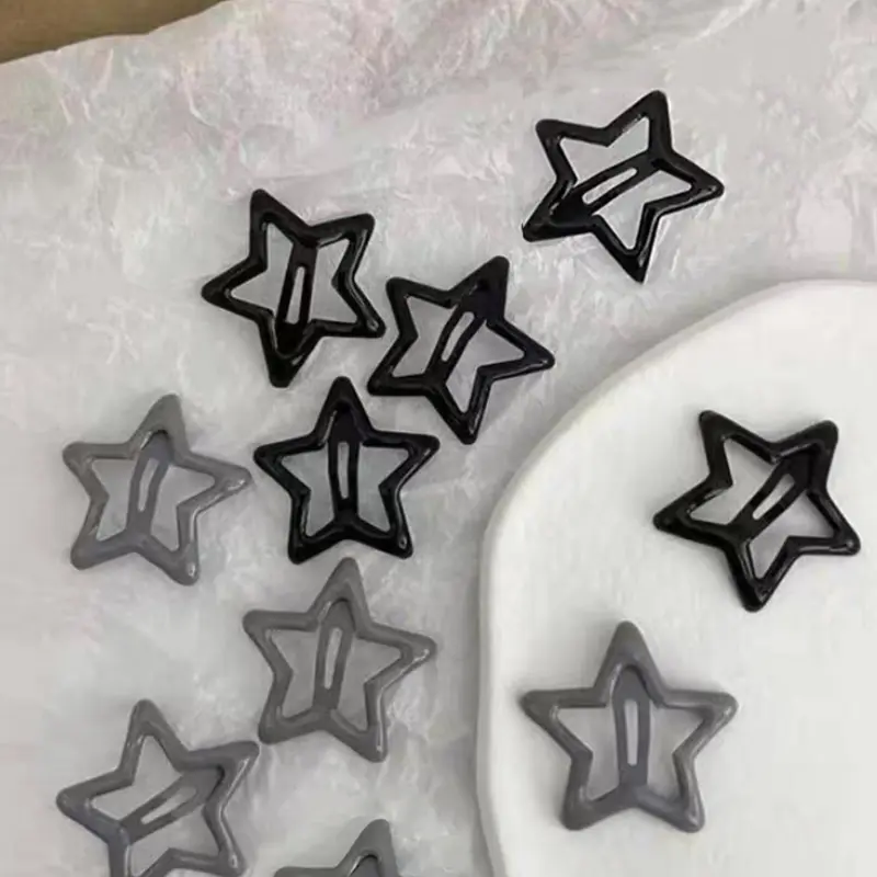 Fashionable Star Design Hair Clips, Trendy Hollow out Design Hair Clips, Hair Accessories for Women & Girls, Y2k Style Sweetness Kawaii Accessories, Fun Hair Clips, Super Cute Clips, Hair Clip In