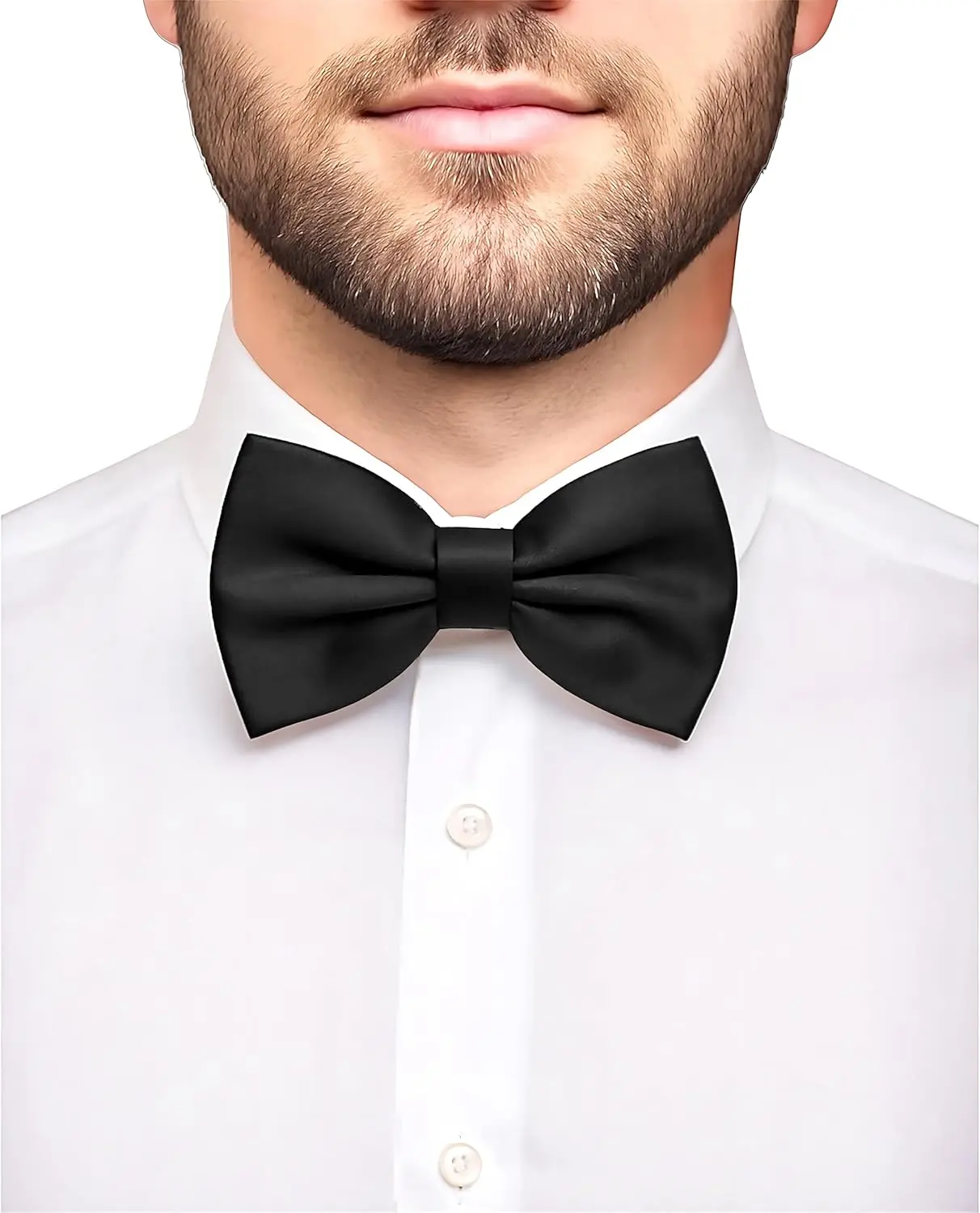 Bow Ties for Men - Men's Solid Pretied Bowties for Formal Wear - Adjustable Bow Tie - Bow ties for Woman