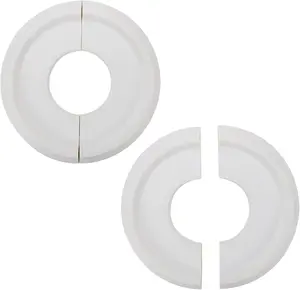 2Pairs White Ceiling Medallion Ceiling Fan Light Covers,Split Ceiling Light Medallion for Light Fixtures and Ceiling Fans,9.84" OD x 3.8" ID