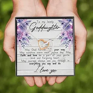 To my lovely Goddaughter, Goddaughter Gift from Godmother, Goddaughter Baptism, Goddaughter Necklace, Birthday, Wedding Gift, First Communion, Confirmation Gift My everything you say and do