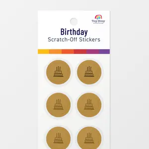 Birthday Scratch-Off Stickers