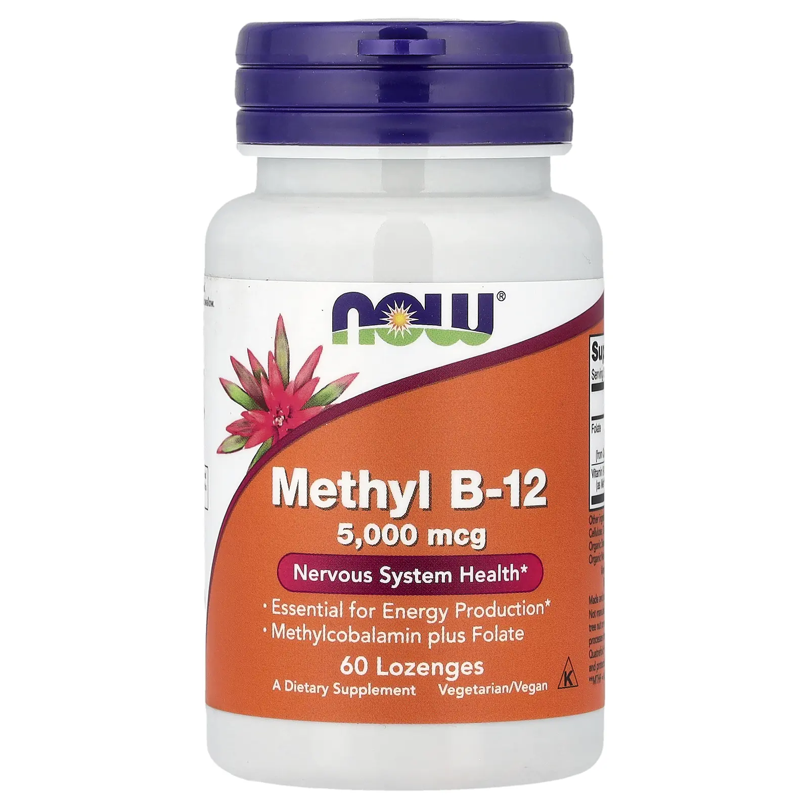 NOW Foods Methyl B-12, 60 Lozenges