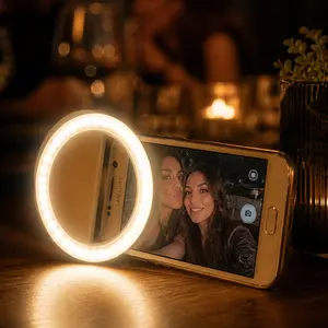 Portable Selfie Ring Clip-On for Mobile Phone