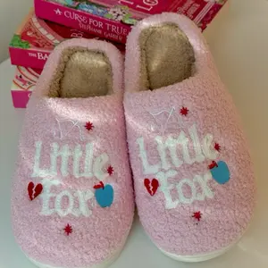 Little Fox Once upon a broken heart plush slippers