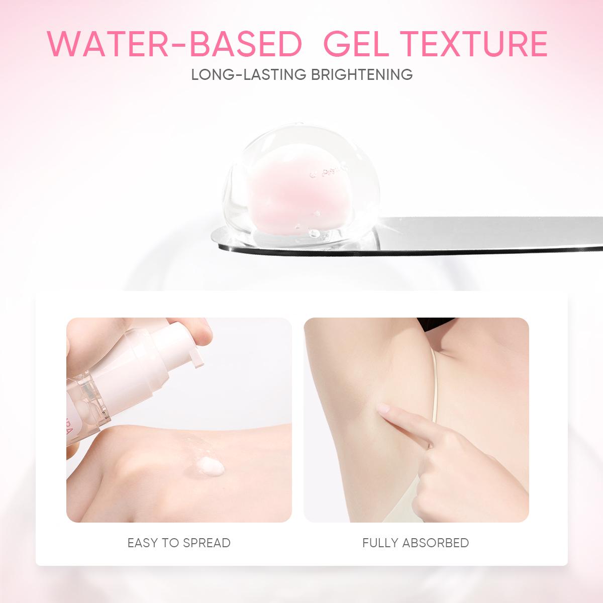 GMEELAN Sakura Gluta Underarm Cream 30G with 50X Sakura Pearl Capsules for Brightening & Hydrating Skin Repair Moisturizer