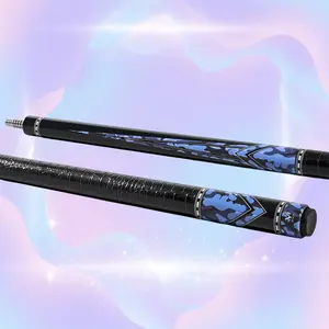 EVO RECON Phantom Carbon-Fiber Pool Cue with Microfiber Leather Wrap, Pro Taper Shaft, 12.5 mm Tip, Ultra-Stiff 3/8-8 Joint, 19–19.5 oz