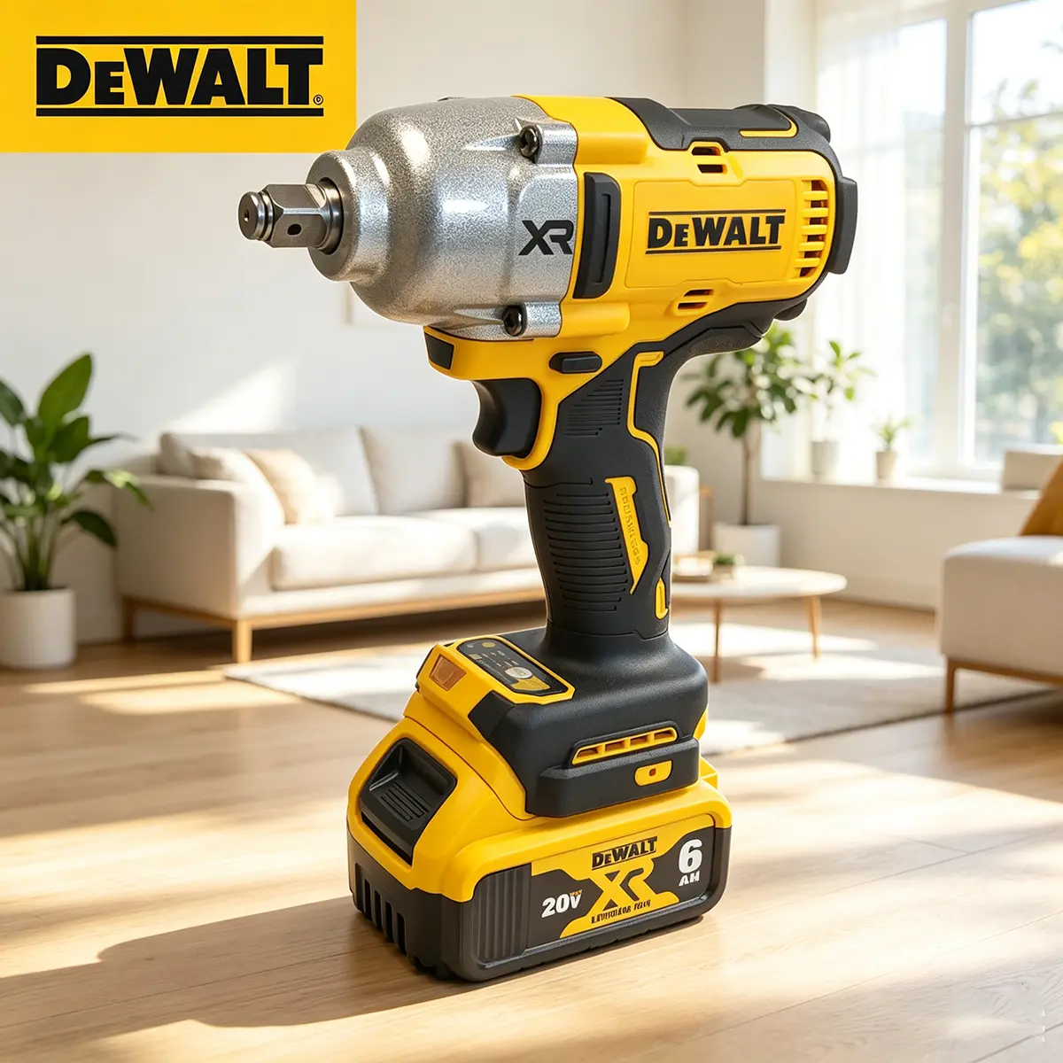 DEWALT 20V MAX Li-Ion Brushless Motor Cordless Impact Wrench, 1/2" Hog Ring Anvil, High Torque, Variable Speed Heavy-Duty Power Tool for Home DIY, Automotive Lug Nut Removal