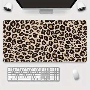 The enlarged size, anti-slip mouse pad is suitable for both home and office use. It features high-definition color-printed patterns, leopard print mouse pads, and durable sewn stitching. It can also be used as a gift, a desktop accessory, a PC accessory,