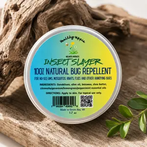 Natural Bug Repellent Balm / DEET-free family friendly / Mosquito & No-See-Um Protection/ Herbal Outdoor Salve