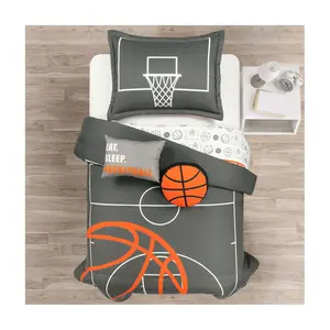 Basketball Game Oversized Comforter 4-Pc Twin b y Lush Decor