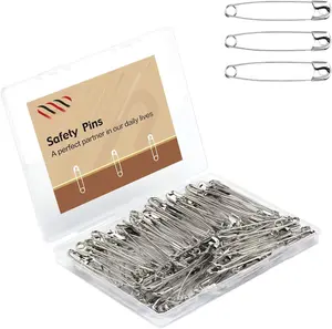 2.2 Inch Large Safety Pins 200 count  Pins Bulk Heavy Duty for Clothes, Sewing, Craft