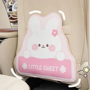 Cute Cartoon Bear Pattern Car Seat Back Anti-kick Pad, Car Seat Back Hanging Storage Bag, Car Interior Accessories for Women & Girls