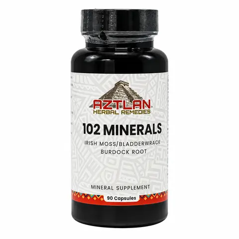 60 days 102 Minerals Capsules (3 Bottles) Complete Mineral Support & Digestive Health Supplement