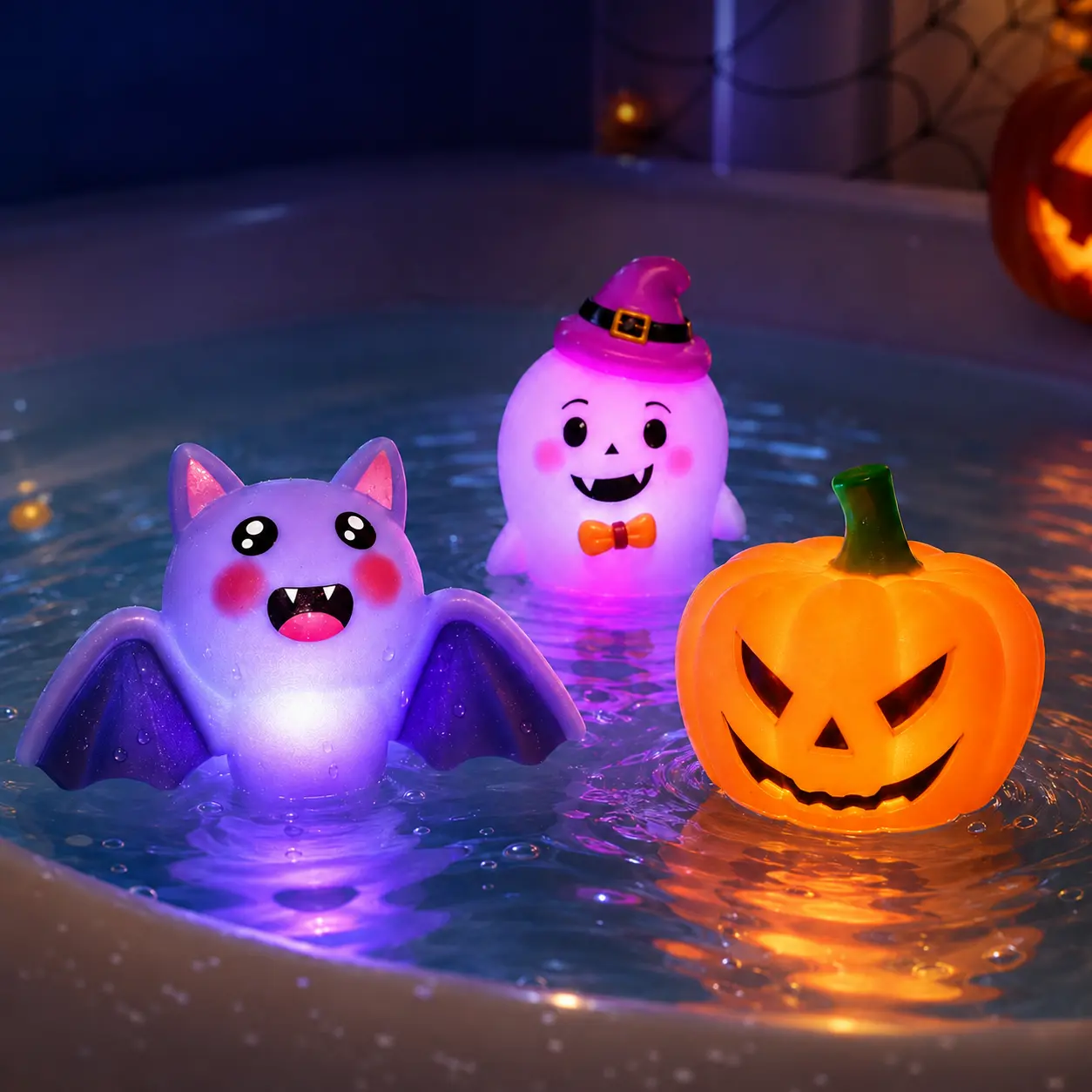 Halloween-themed Floating Bath Toys - Enjoy Your Family Time