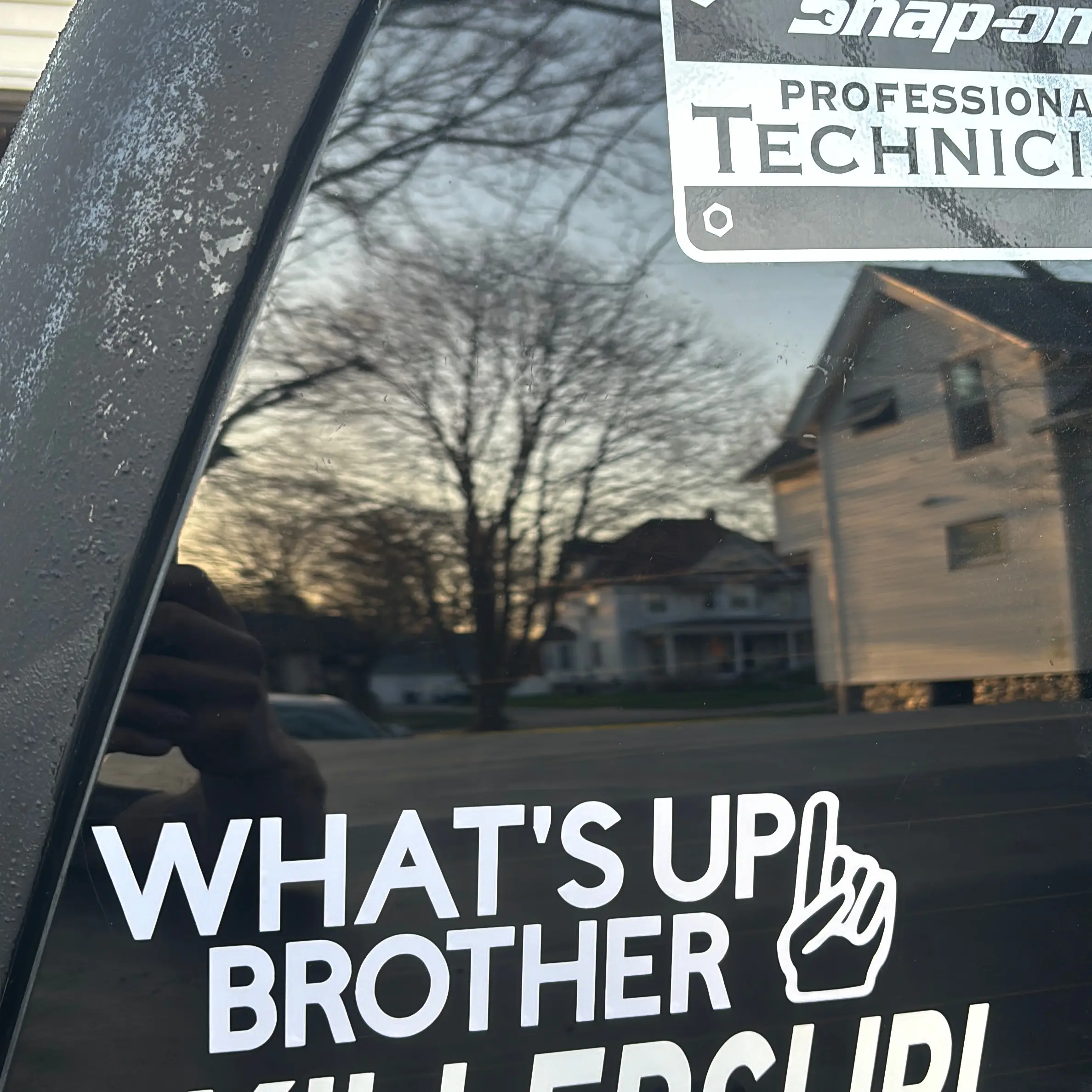 What’s up brother sticker